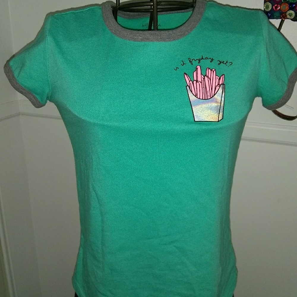 "is it fryday yet" Teal T Shirt